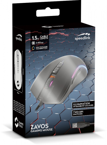 SPEEDLINK ZAVOS RGB Gaming Mouse, rubber-black