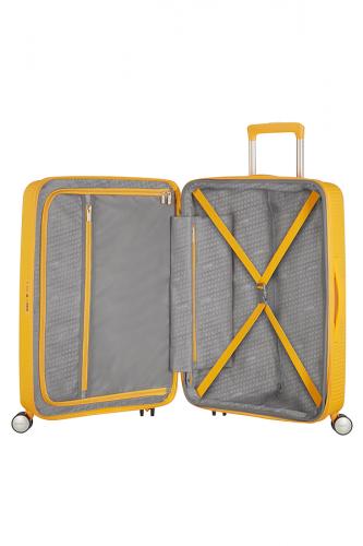 AMERICAN TOURISTER Soundbox Spinner 77/28 TSA Expandable Golden Yellow
