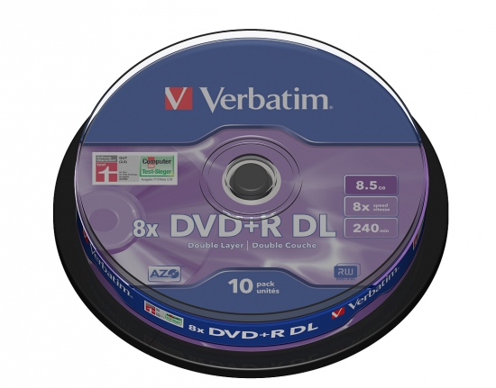 Verbatim 8x DVD+R DL Double Layer 10er Pack auf Spindel