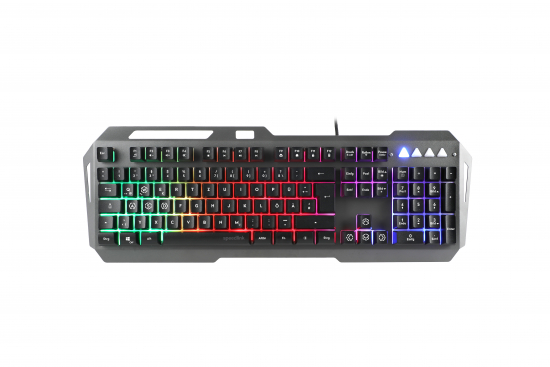 SPEEDLINK LUNERA Metal RGB Rainbow Gaming Keyboard, black - DE layout