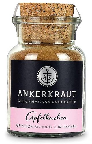 Ein Glas Ankerkraut Apfelkuchen Gewürzmischung mit Korkverschluss