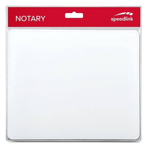 Weißes Speedlink NOTARY Mauspad in Verpackung