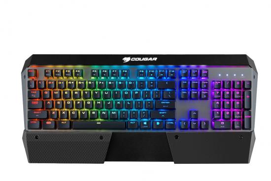 COUGAR Gaming Tastatur Attack X3 RGB, Mechanisch, Cherry MX Braun