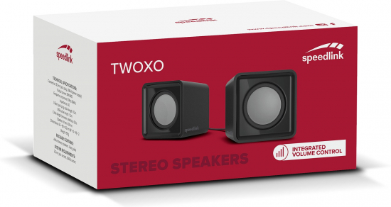SPEEDLINK TWOXO Stereo Speakers, black