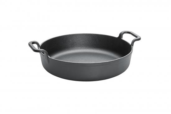 CHEF CUISINE Gusseiserne BBQ Pfanne 31 x 5,5 cm 3,5 kg