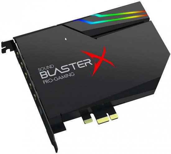 Sound Blaster Pro-Gaming Soundkarte mit RGB-Beleuchtung