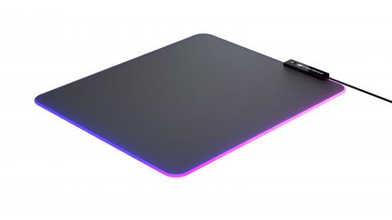 RGB-beleuchtetes Gaming-Mauspad in Schwarz mit USB-Anschluss