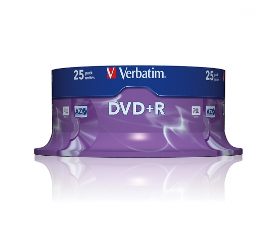 Verbatim DVD+R 25er Pack mit 4.7 GB Speicherkapazität für zuverlässige Datensicherung, 16-fache Schreibgeschwindigkeit