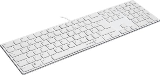 SPEEDLINK RIVA Slim Metal Scissor Keyboard, white - DE Layout