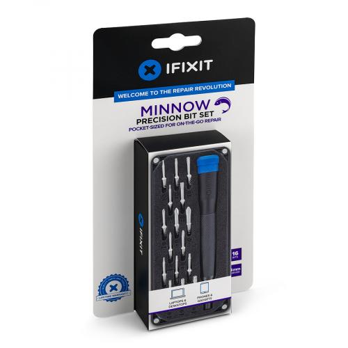IFIXIT Minnow Precision Bit Set, Präzisions Bit Set mit 16 Bits, 4mm Driver