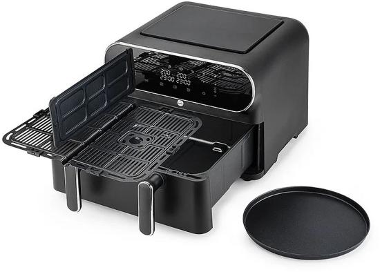 WILFA Heißluftfritteuse DUAL ZONE, 2x 5.5L, AF-2X50DUAL