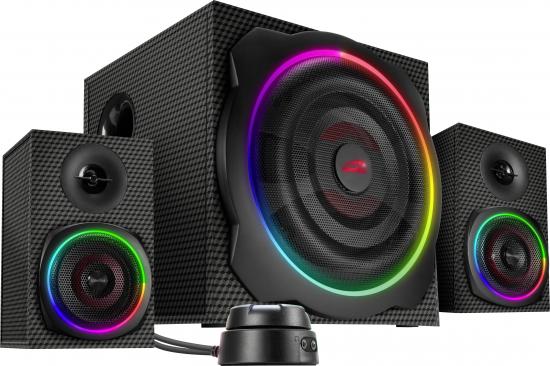 SPEEDLINK GRAVITY CARBON RGB 2.1 Subwoofer System, black