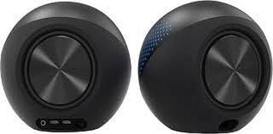 CREATIVE Pebble X 2.0 Lautsprecher, Bluetooth 5.3, USB-C, schwarz RGB-Beleuchtung