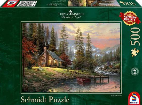 SCHMIDT SPIELE Haus in den Bergen Puzzle, 500 Teile