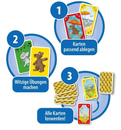SCHMIDT SPIELE Mauseschlau & Bärenstark, Bewegungs-Mau Mau