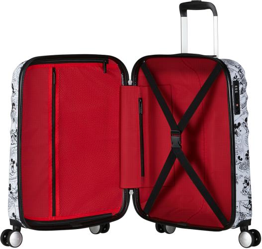 AMERICAN TOURISTER Wavebreaker Disney Spinner 55/20 TSA DISNEY FL Minnie Comics White