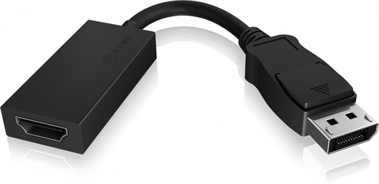 Schwarzer DisplayPort auf HDMI Adapter für Videoübertragung