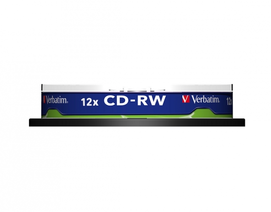 Verbatim CD-RW 12x Spindel von der Seite