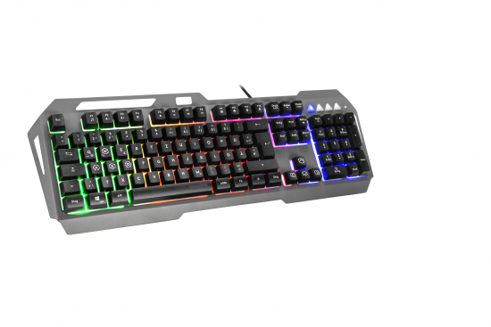 SPEEDLINK LUNERA Metal RGB Rainbow Gaming Keyboard, black - DE layout