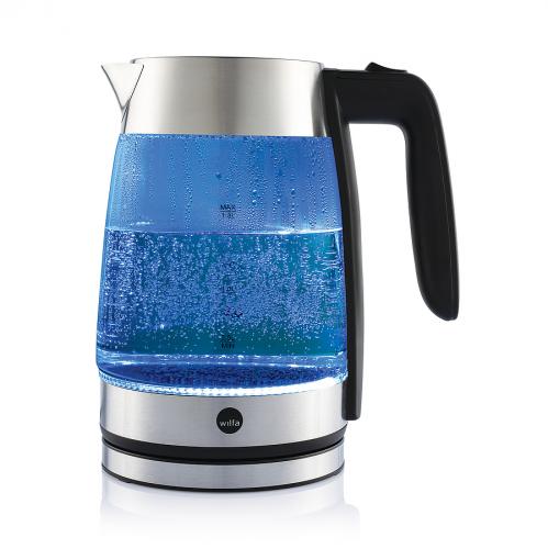 WILFA Wasserkocher PURE BOIL, 2200W, 1.8 Liter, WKG-2200S, silber