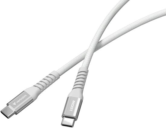 VERBATIM SYNC & Charger USB C to USB C 100W Magnetic 120 CM - Grey
