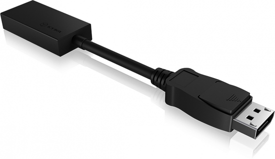 Schwarzer DisplayPort auf HDMI Adapter für Monitore und Projektoren
