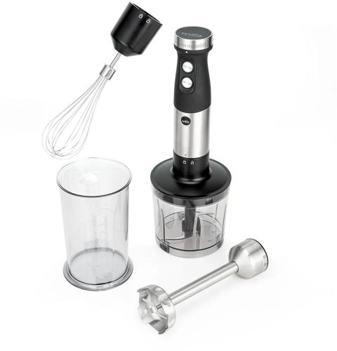 WILFA Stabmixer FUSION mit Zubehör, 1000W, SM2B-1000FP, schwarz
