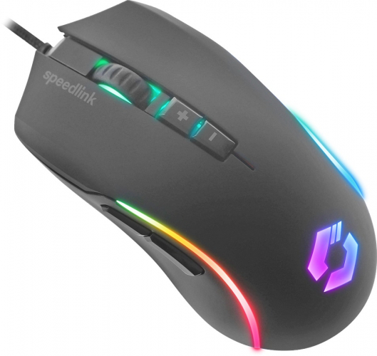 SPEEDLINK ZAVOS RGB Gaming Mouse, rubber-black