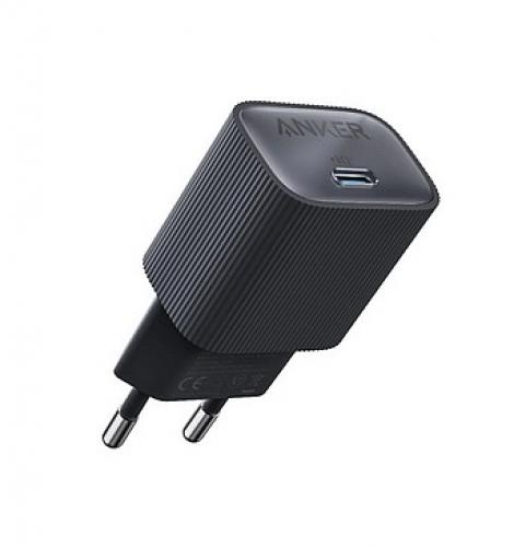 Schwarzes Anker USB-C Ladegerät mit europäischem Stecker