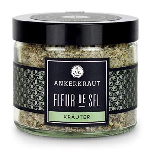 Glas mit Ankerkraut Fleur de Sel und Kräutern