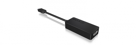 Schwarzer USB-C zu HDMI Adapter für hohe Videoauflösungen