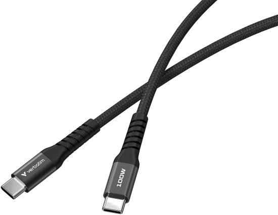 VERBATIM SYNC & Charger USB C to USB C 100W Magnetic 120 CM - Black